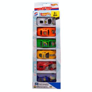 set de 6 carros de juguete deportivos en varios colores