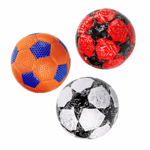 Balón de fútbol pequeño en colores vibrantes para juegos infantiles