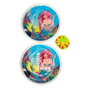 Raqueta infantil con diseño de sirena y pelota de luz
