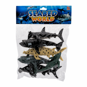 Set de animales del océano x6 con figuras marinas variadas