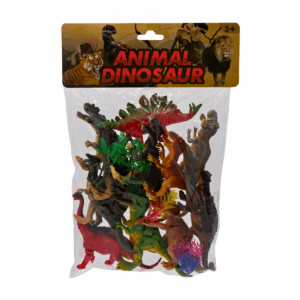 Set de 10 dinosaurios prehistóricos de juguete en diferentes colores y especies