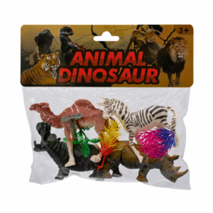 Figuras del Set de Animales Salvajes X7 con varios diseños y colores