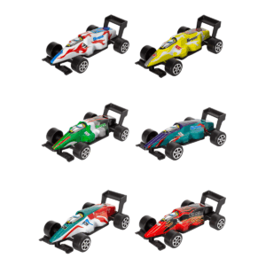 carros de colección de carreras por 6 unidades diseño tipo fórmula
