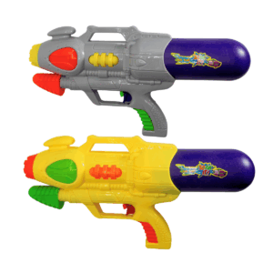 Pistola de agua Splash Power en colores gris y amarillo
