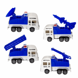 set de vehículos de policía por 4 juguetes infantiles