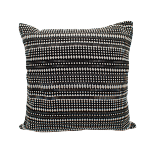 Forro de cojín de 43 cm x 43 cm con diseño estampado de líneas y puntos en varios colores